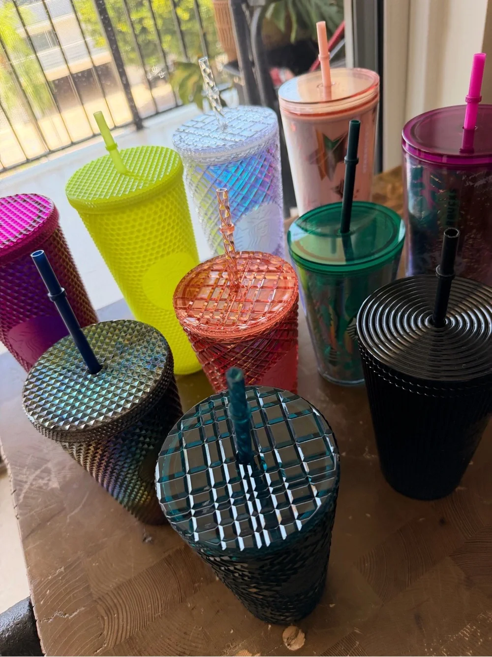 Starbucks Multicolor Reusable Studded & Textured Cups 24oz & 16oz